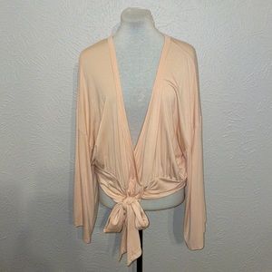Agnes & Dora XXXL Stone Kimono Tie Top 3/4 Dolman Sleeves NWT
